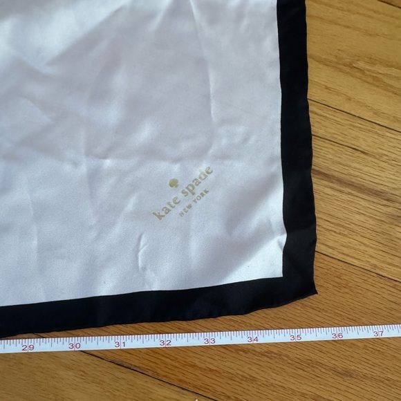 Just married silk Kate spade scarf. Never used just stored for too long - Picture 2 of 5